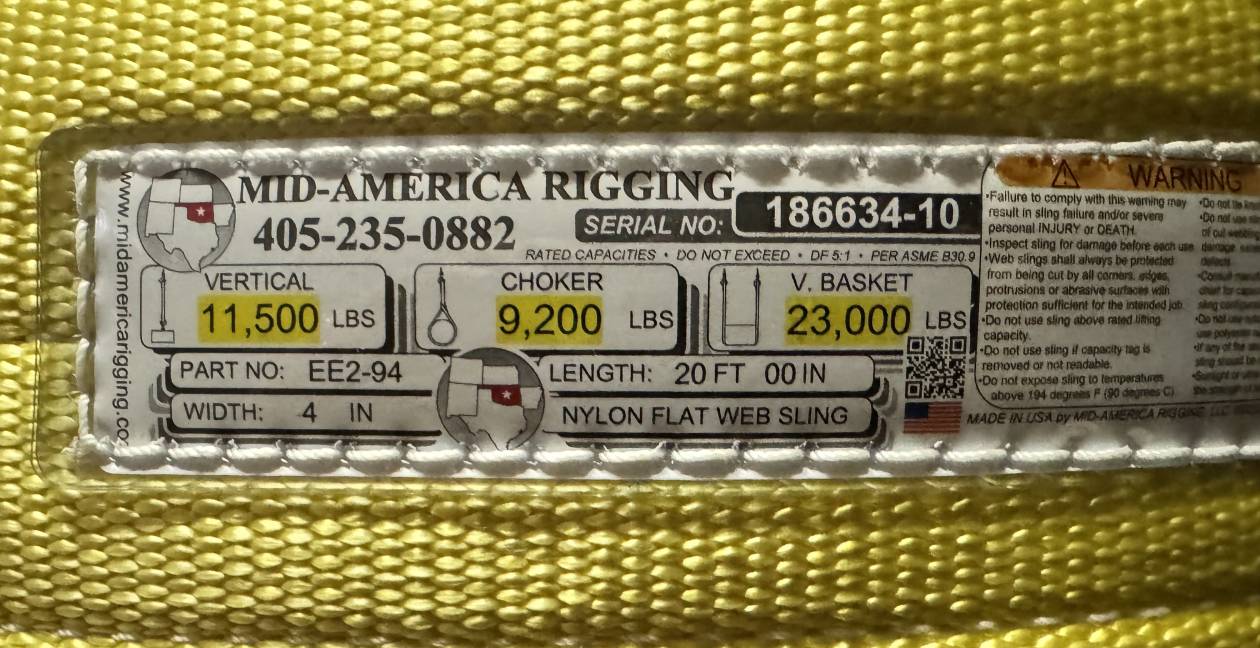Yellow Sling Id Tags