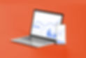 Laptop showing graphed statistics