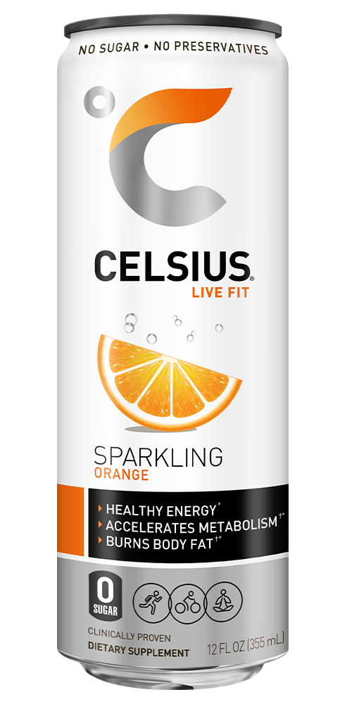 Celsius Sparkling Orange Front