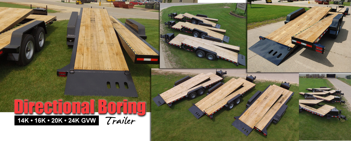 Directional boring trailer