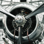 Chrome Airplane Radial Engine