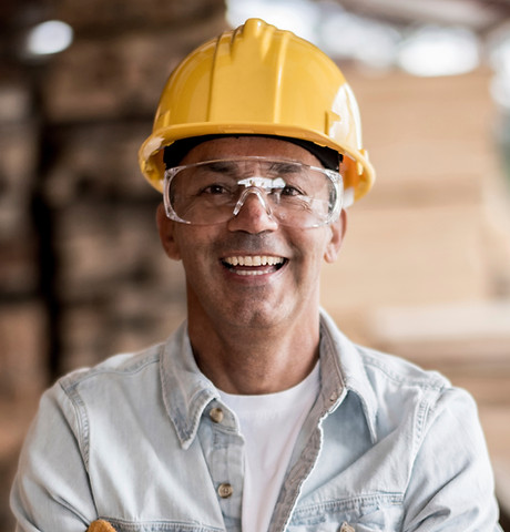 Worker with Yellow Helmet