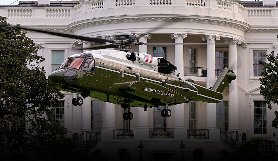 Helicpoter over Washington DC