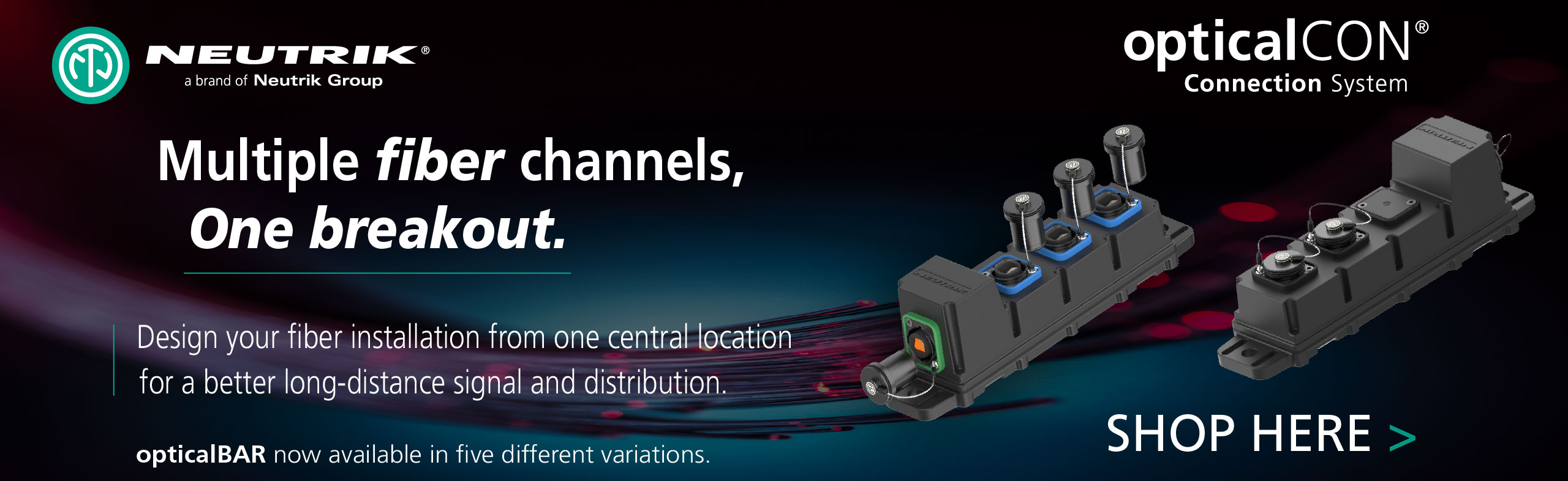 Neutrik Opticalbar Banner