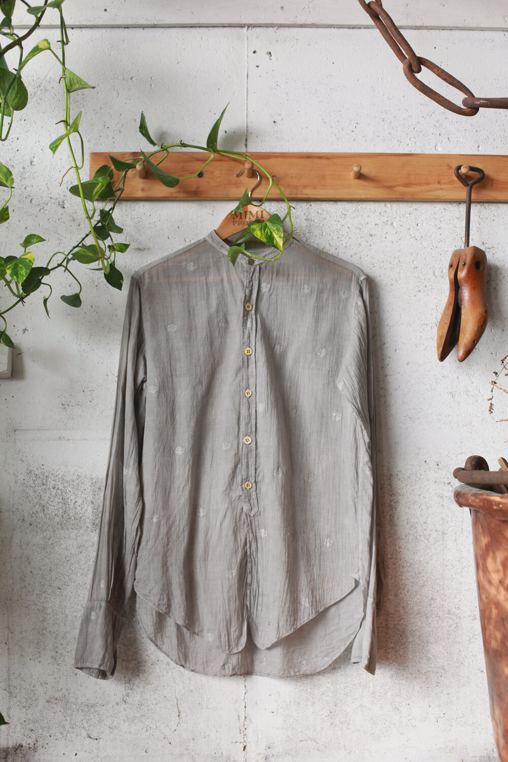 Handwoven Antique Button Shirt