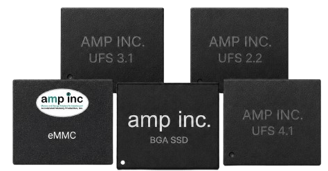 AMP embedded UFS storage