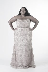 Plus size reception dress