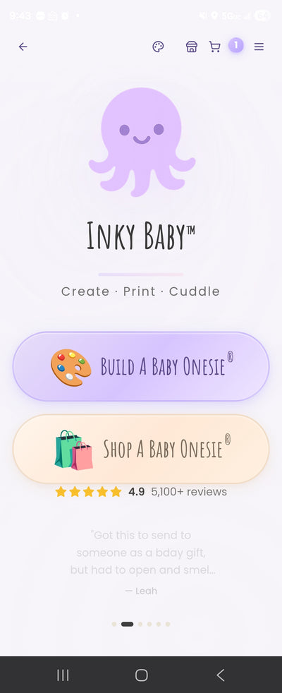 Inky Baby app screenshot