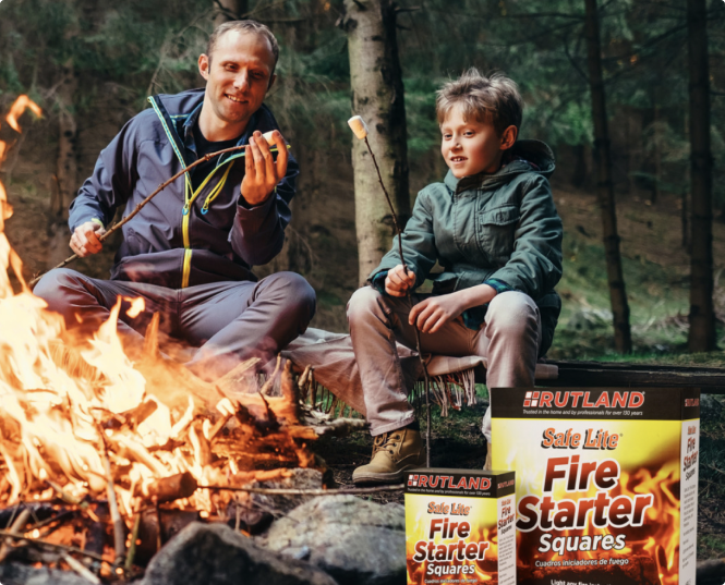 Father son camping
