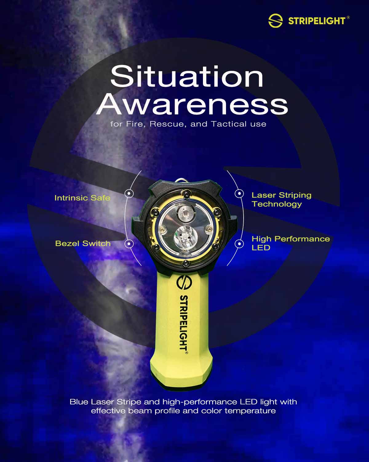Stripelight firefighters poster