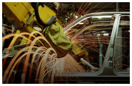 Welding image at factory