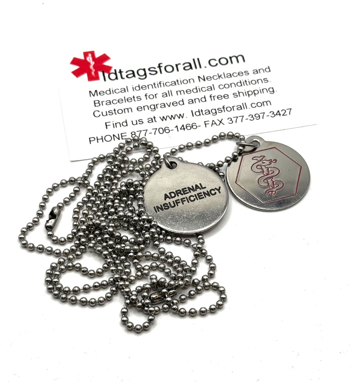 Pre-engraved Medical Necklace