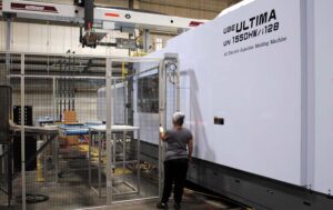 Large press injection molding