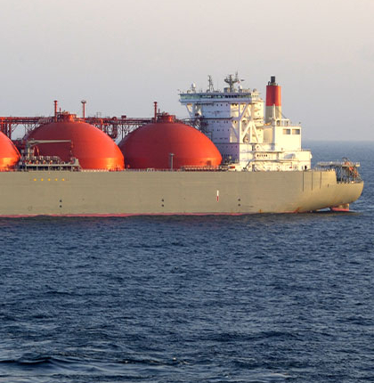 Shipping Boat at Sea