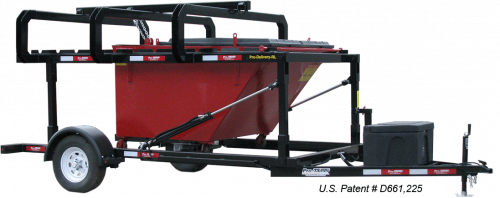 Rearload Dumpster Delivery Trailer