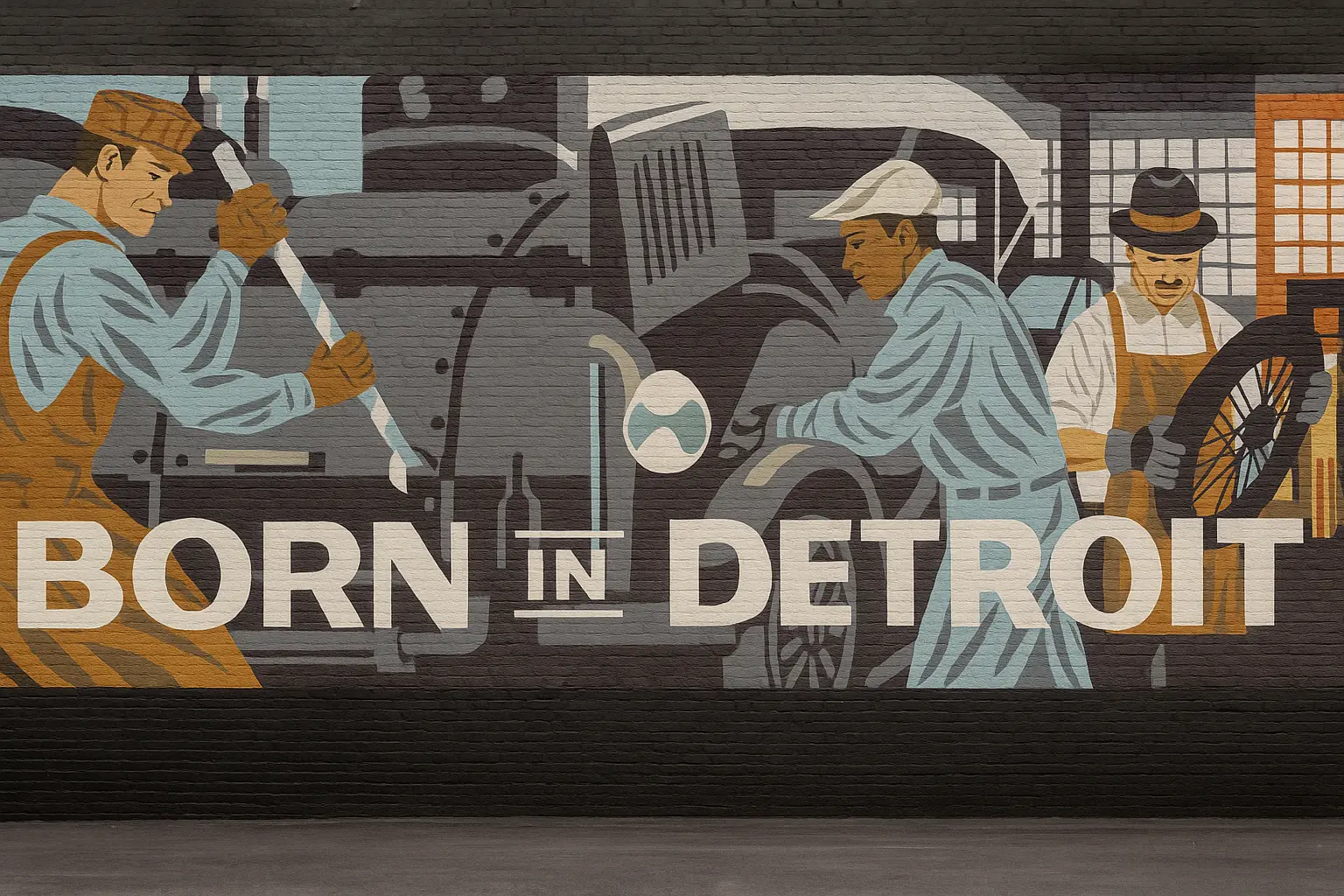 Born in Detroit artwork