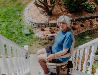 Outdoor Straight Stair Lift.