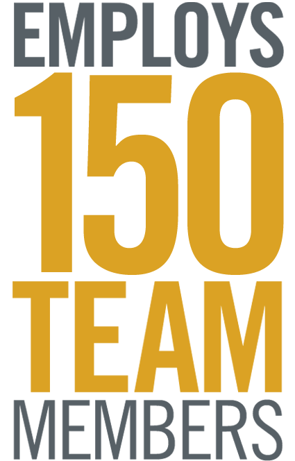 Employs 160 Team Members