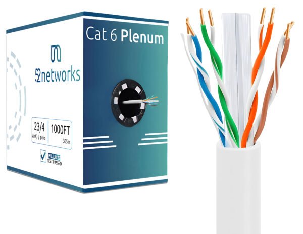 CAT6 Plenum 1000ft Cable