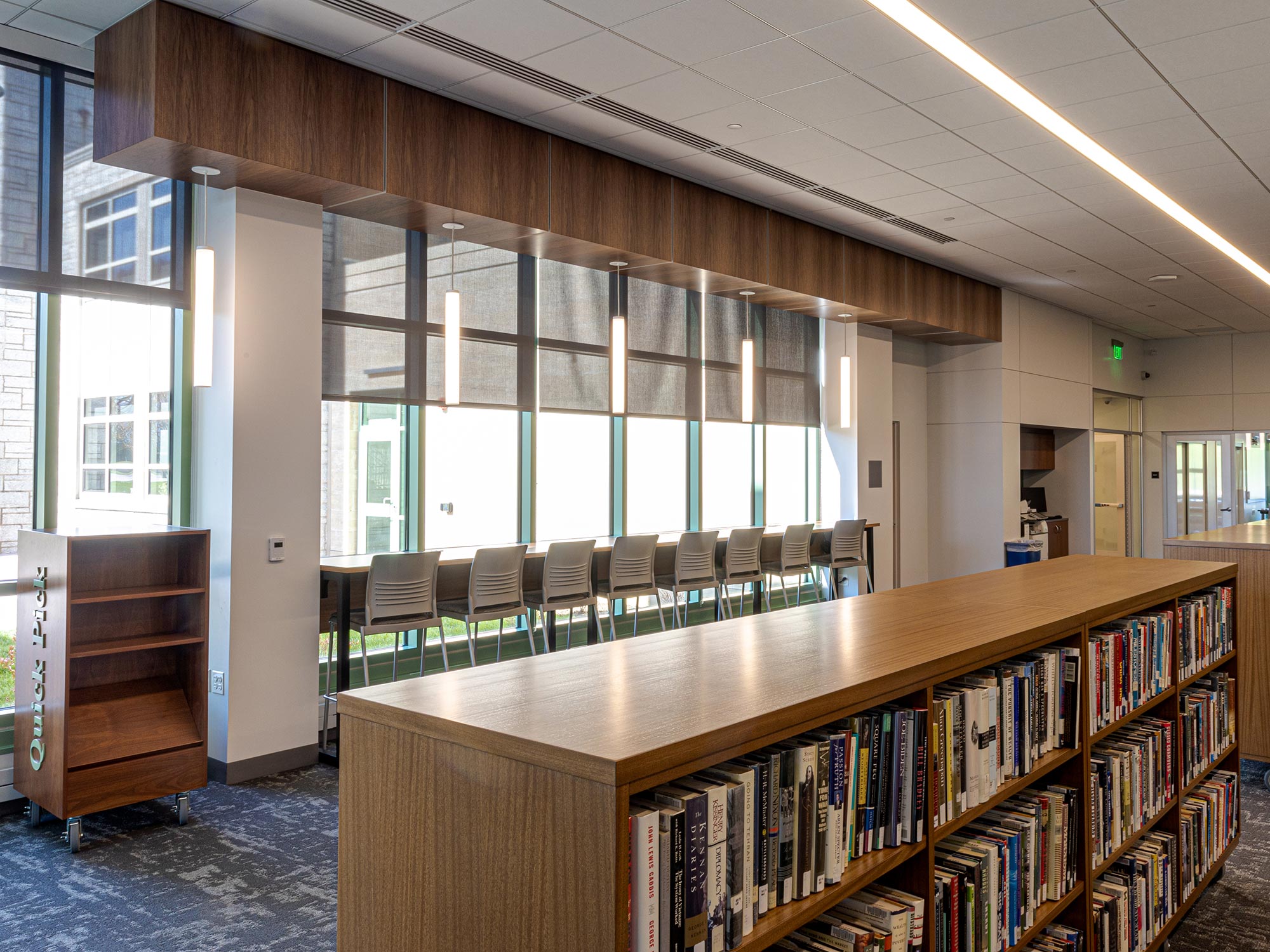 Delbarton School Library Shelves