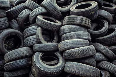 Pile of Used Tires