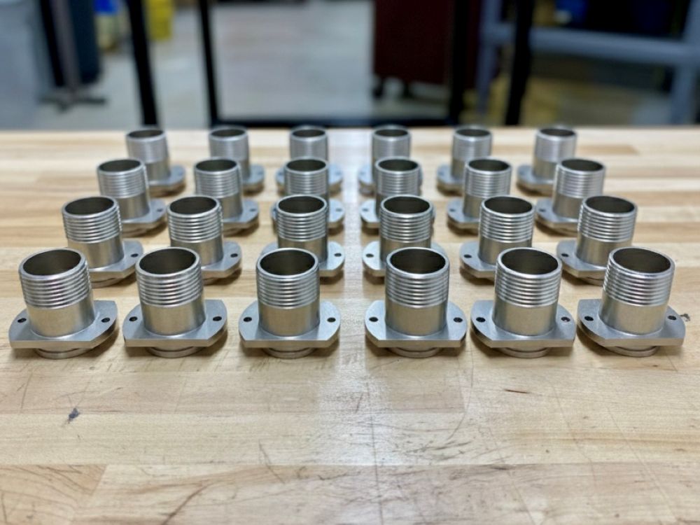 Aluminum port flange