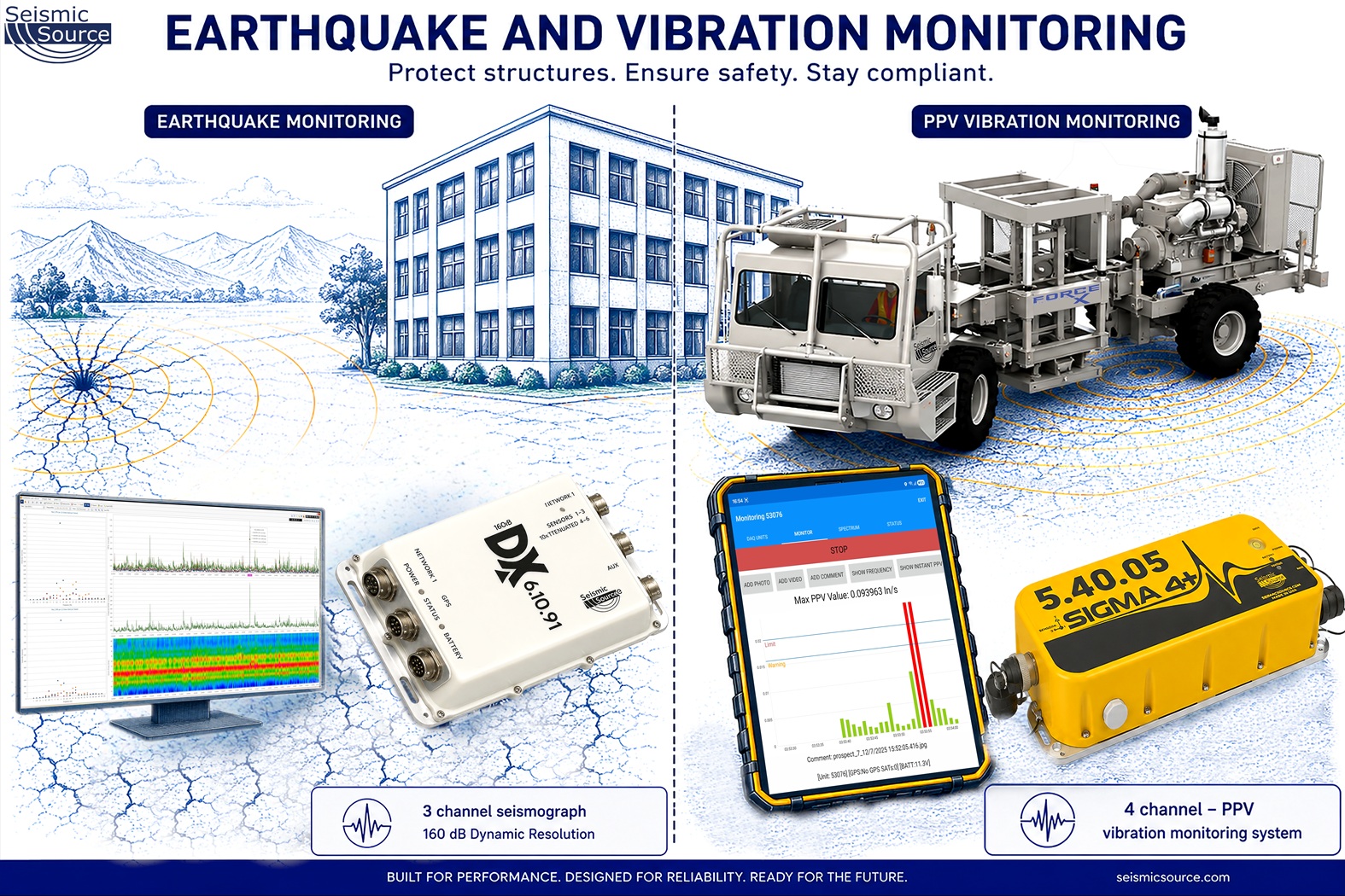 Vibration monitoring equipment