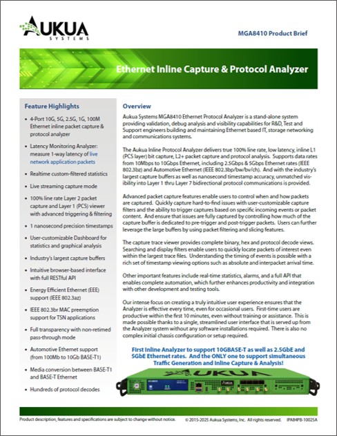 Inline Analyzer Product Brief
