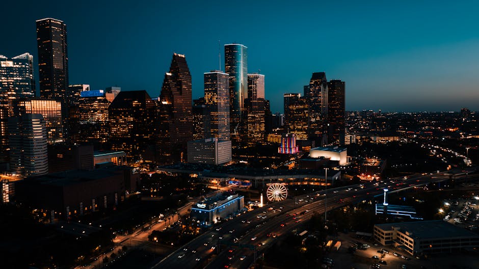Houston industrial skyline
