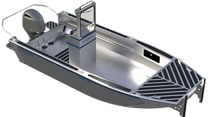 Aluminum Boat Skiff 21