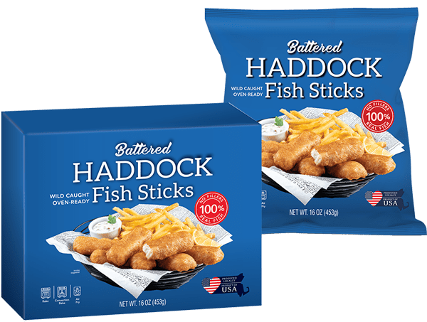 Haddock Fish Sticks Battered