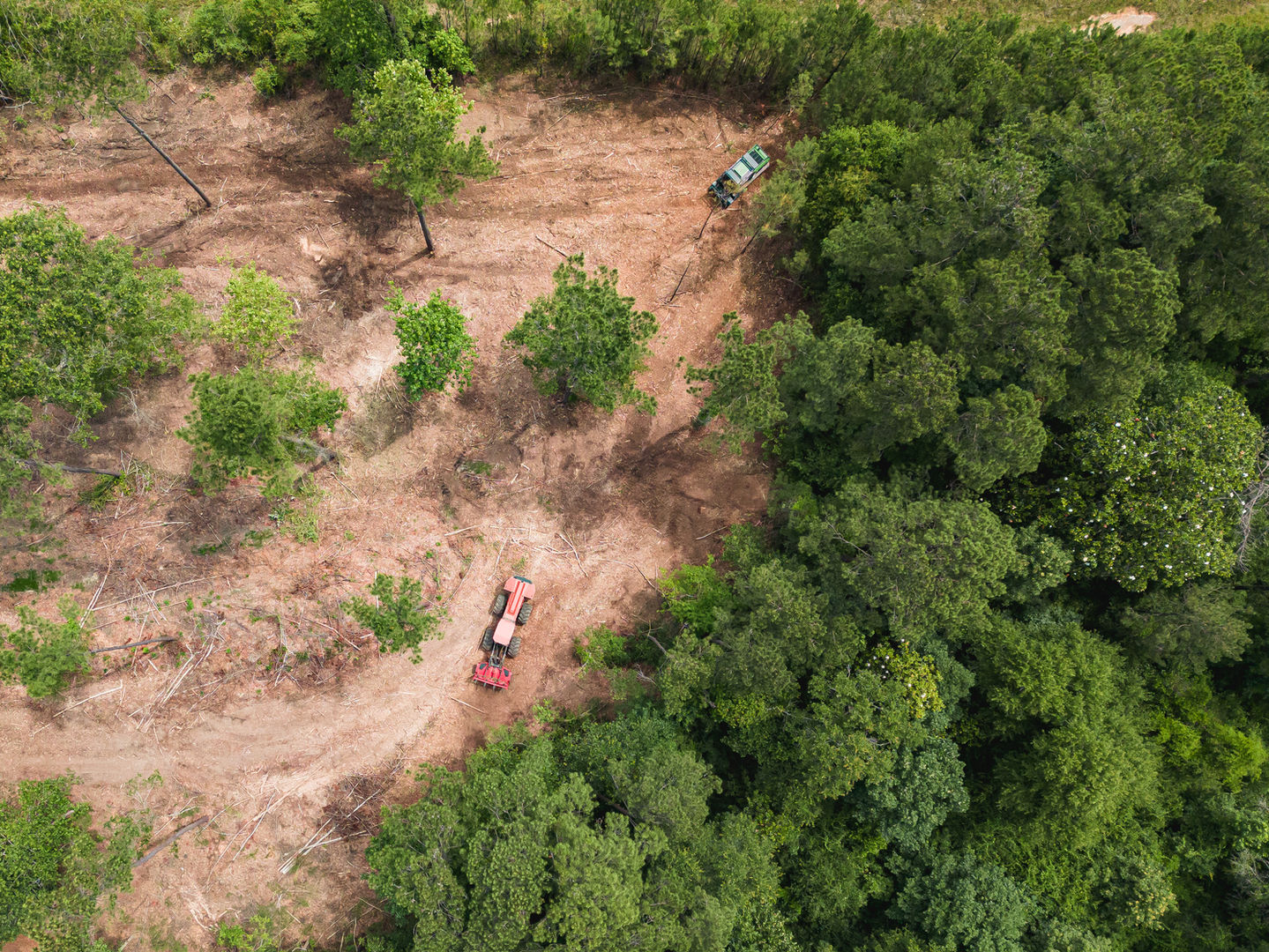 Forestry mulching Aerial Photo