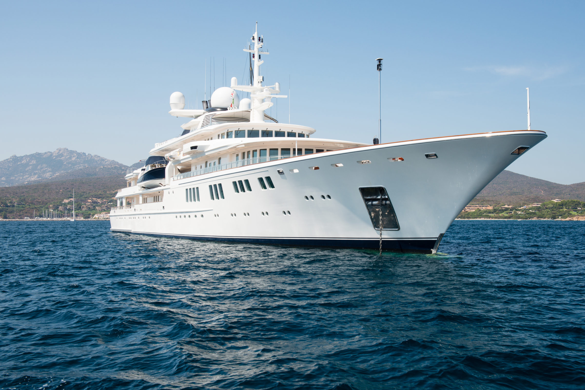 Yacht at sea