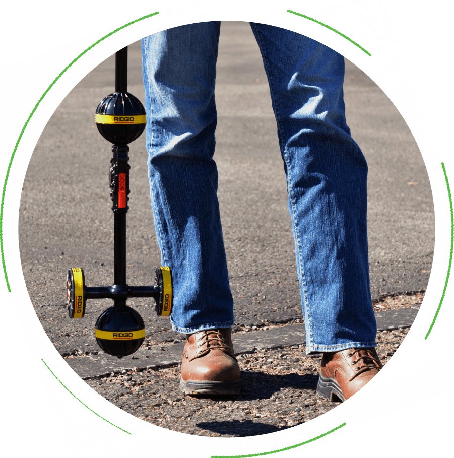 SeekTech locator in use