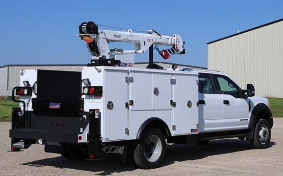 white Stellar service truck