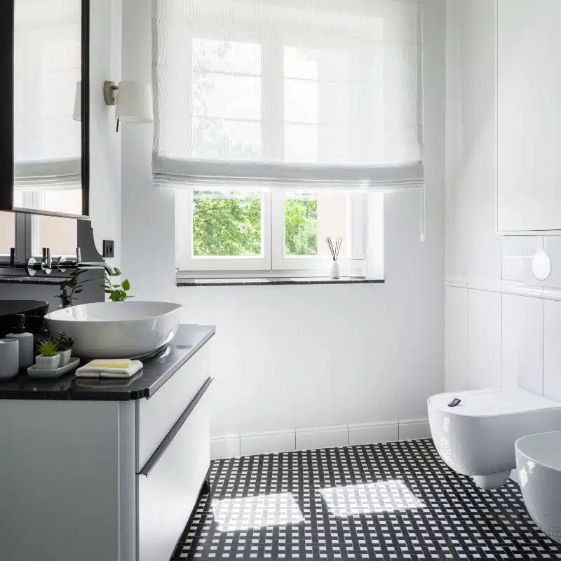 Window Treatment for Bathroom