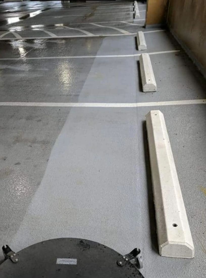 Parking garage floor coating