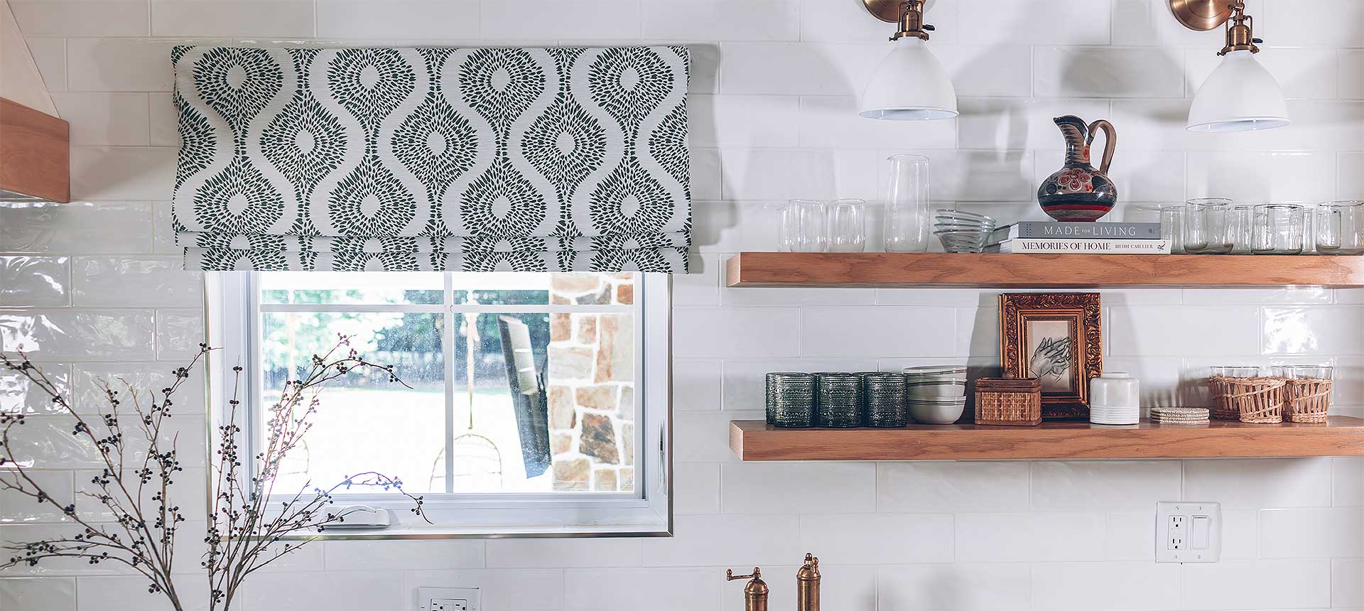 Luxury roman shades