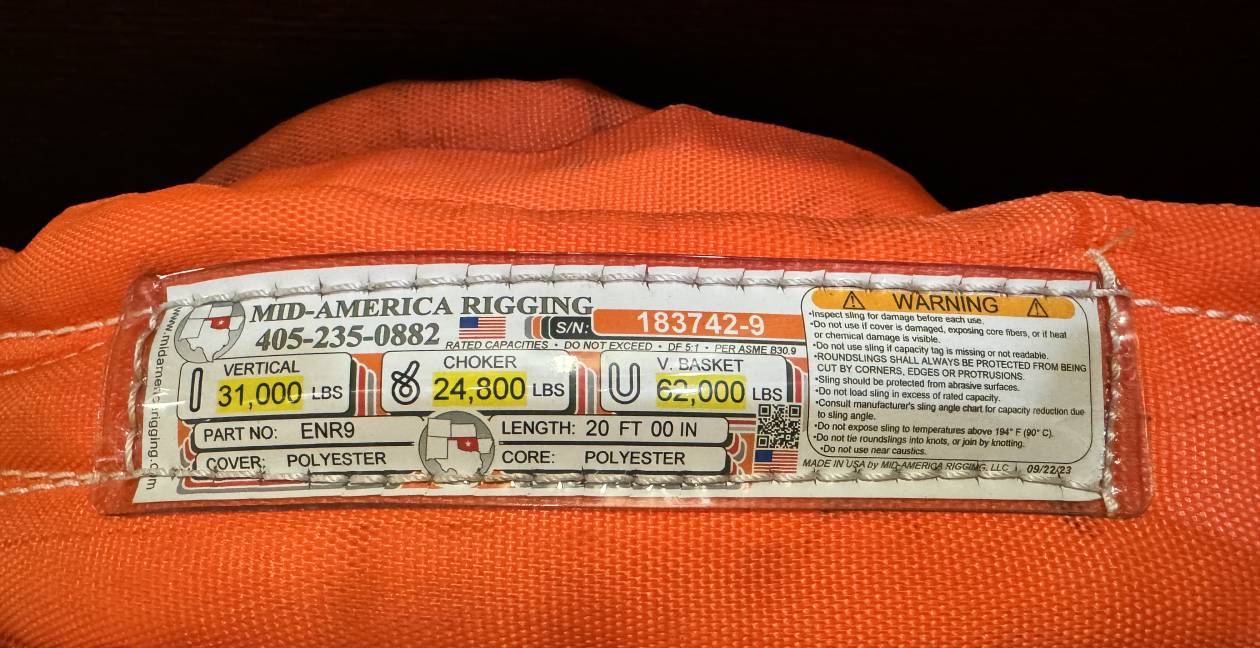Orange Sling Id Tags