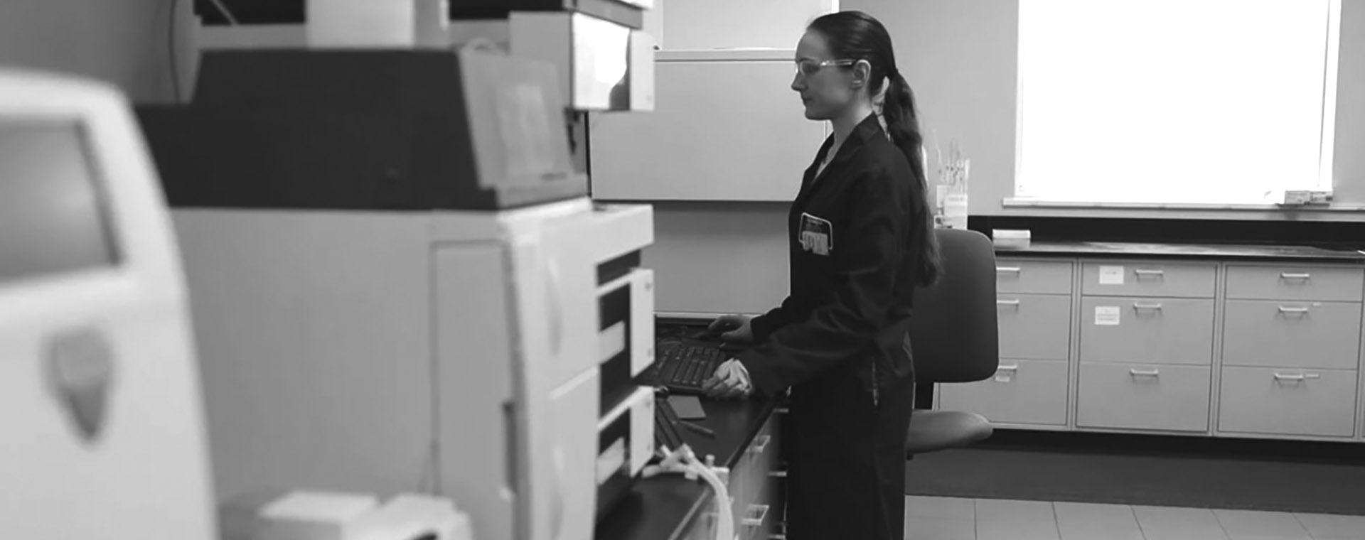 Woman In Analytical Lab