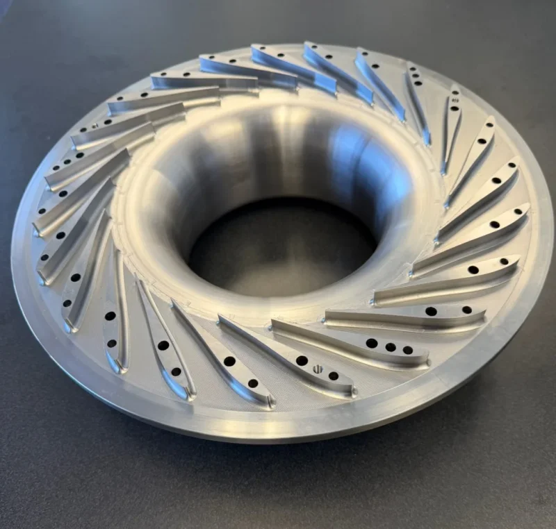 Aluminum impeller disc