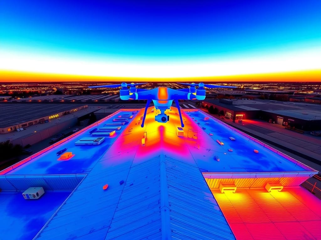 Thermal drone inspection