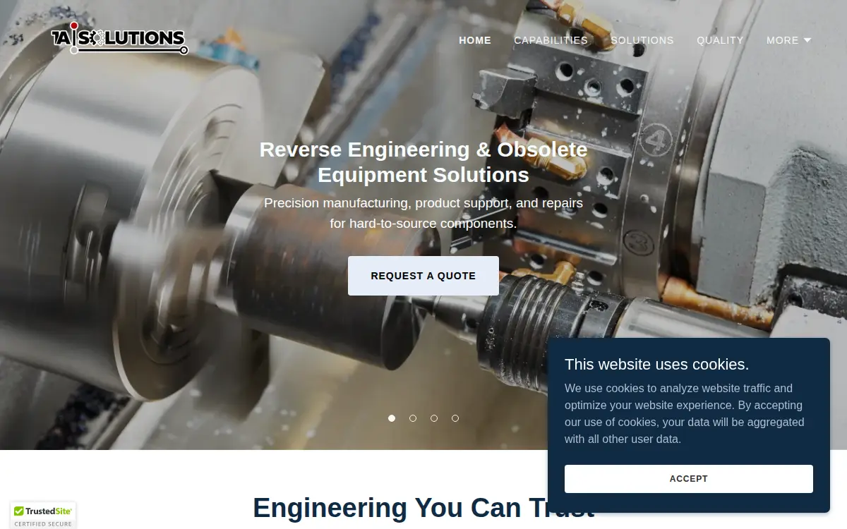Homepage of 1al Solutions LLC