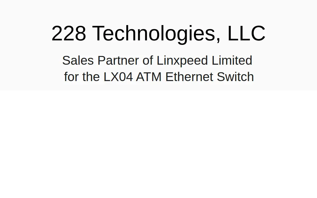 Homepage of 228 Technologies LLC