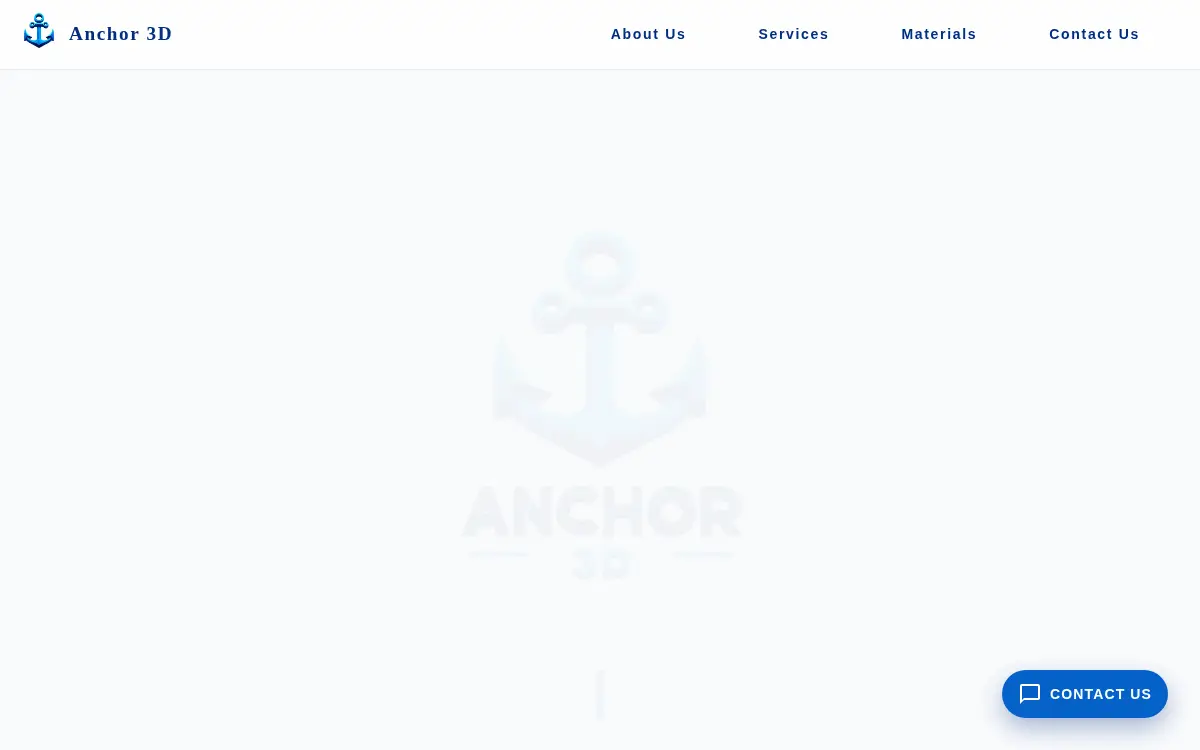 Homepage of Anchor 3d INC