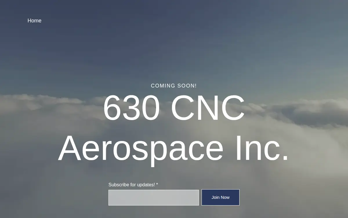 Homepage of 630 Cnc Aerospace INC.