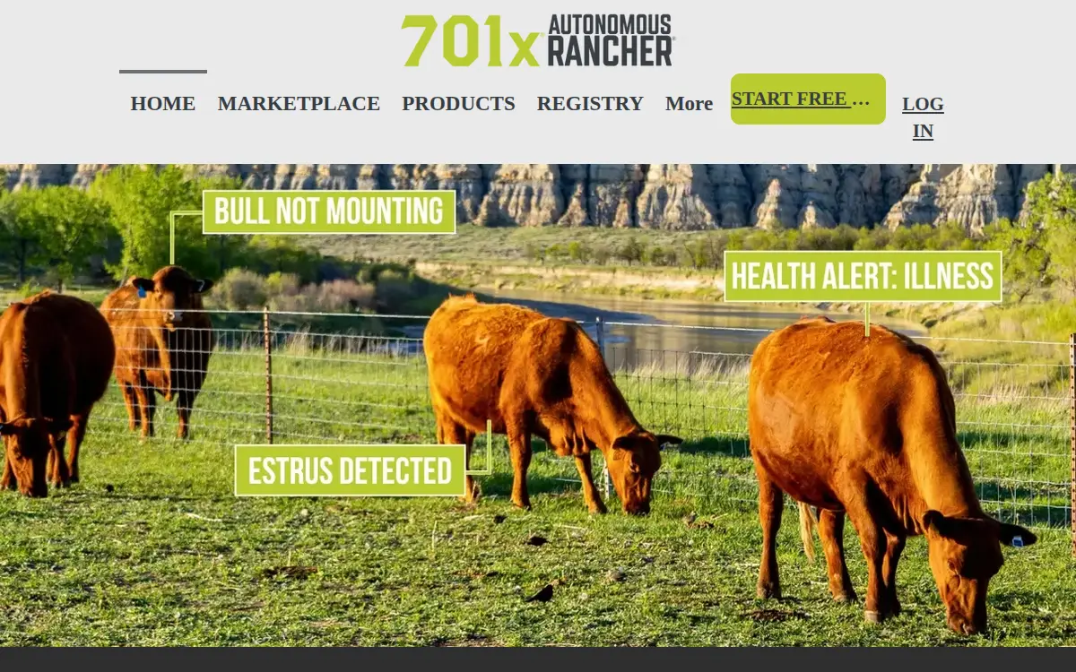 Homepage of 701x, INC.
