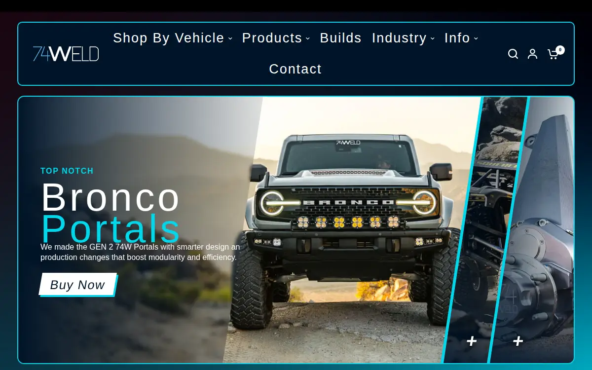 Homepage of 74 Weld, INC.