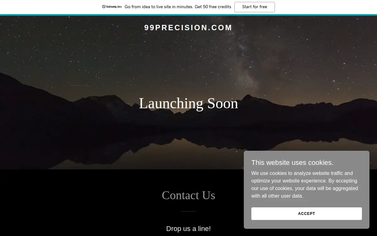 Homepage of 99 Precision