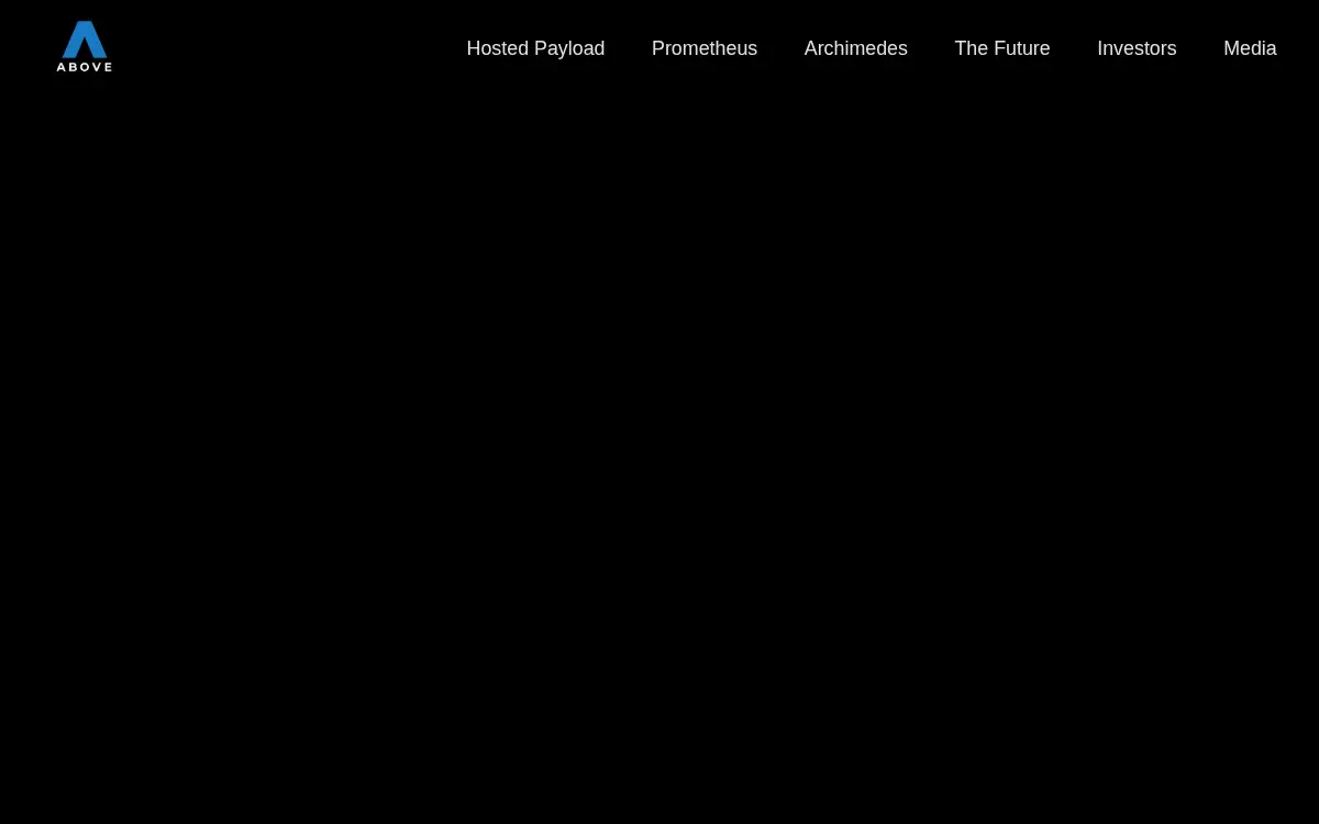 Homepage of Above: Orbital INC.